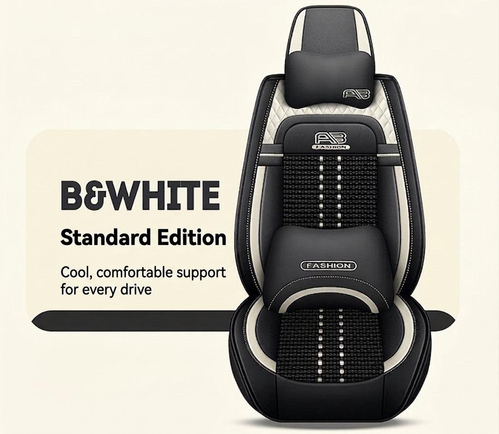 Car seat cushion new all-enclosed special seat cover four seasons universal leather seat cover summer ice silk cartoon seat cushion cover