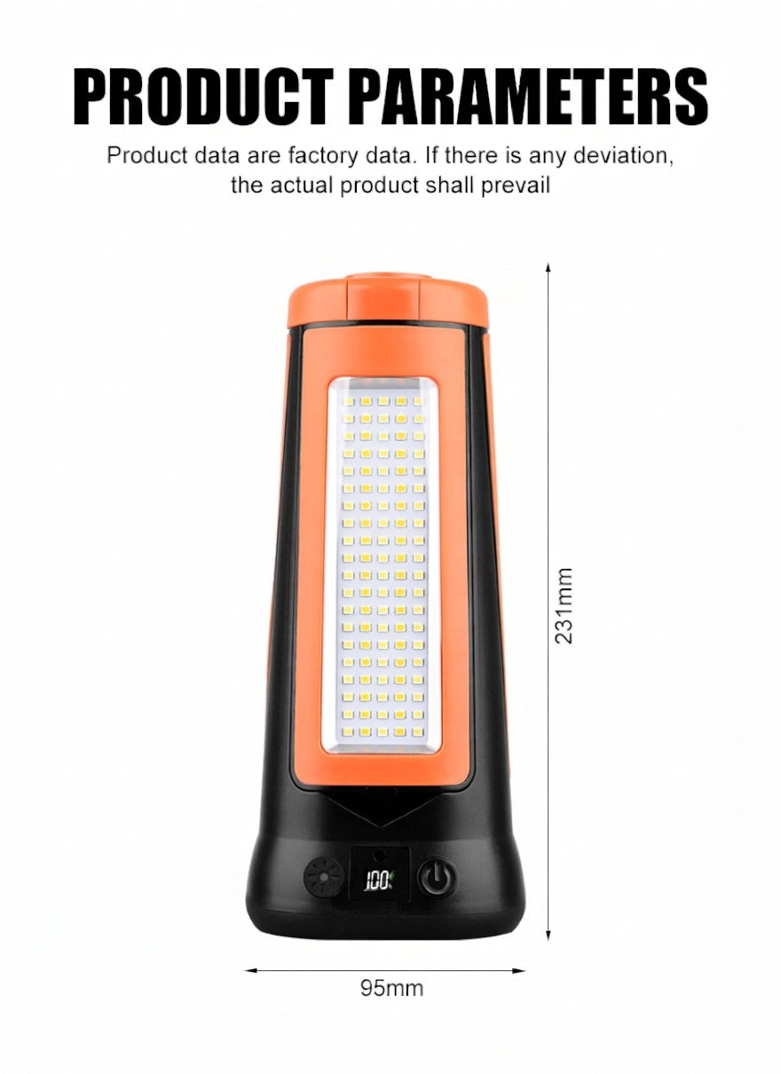 Portable LED Camping Light with Magnetic Attachment