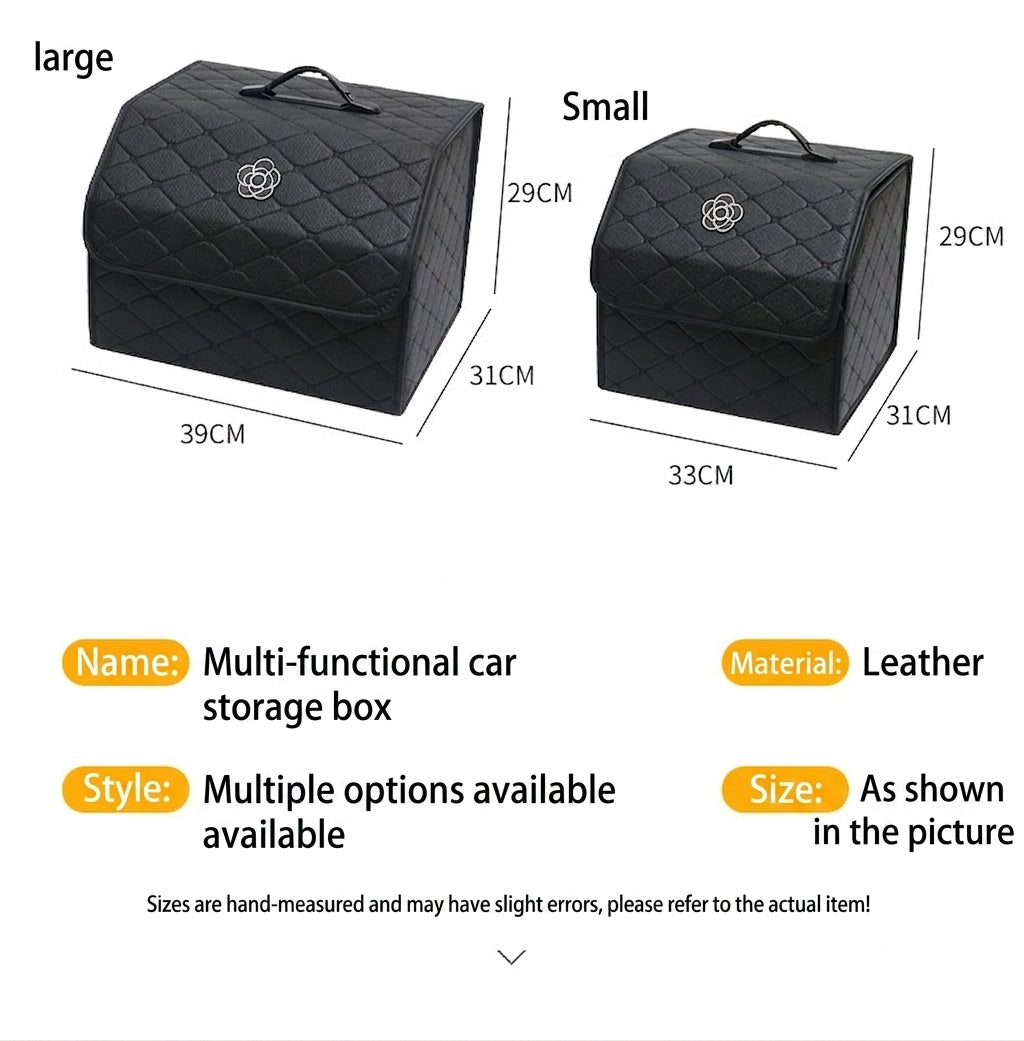 Car trunk storage box, car tail box, camellia car, good things, sorting storage box, multi-functional storage girl