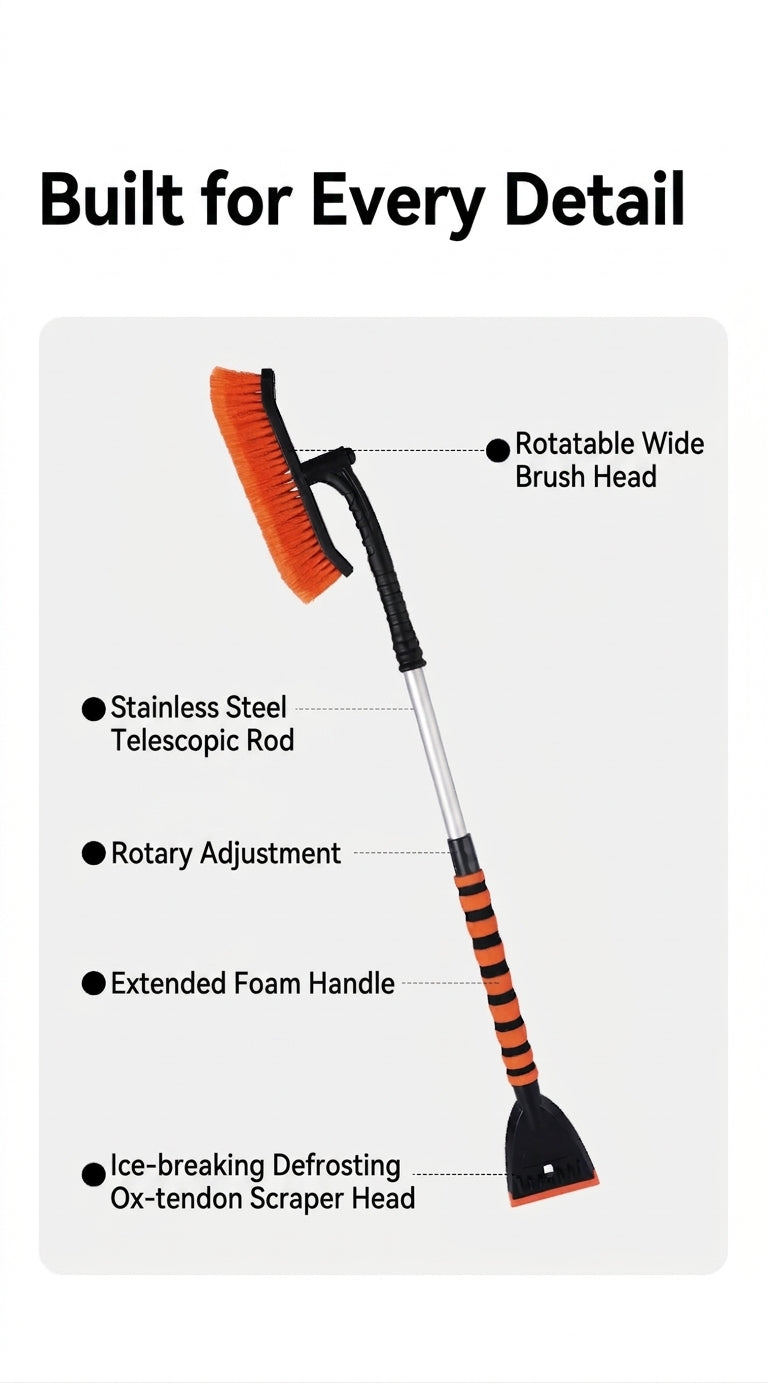 Car Snow Scoop & Ice Scraper Tool
