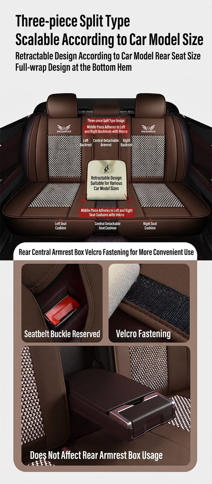 Full-coverage car seat covers for Napa leather car seat cushions, five-seat universal Ice Silk car seat cushions, all-season universal model wholesale