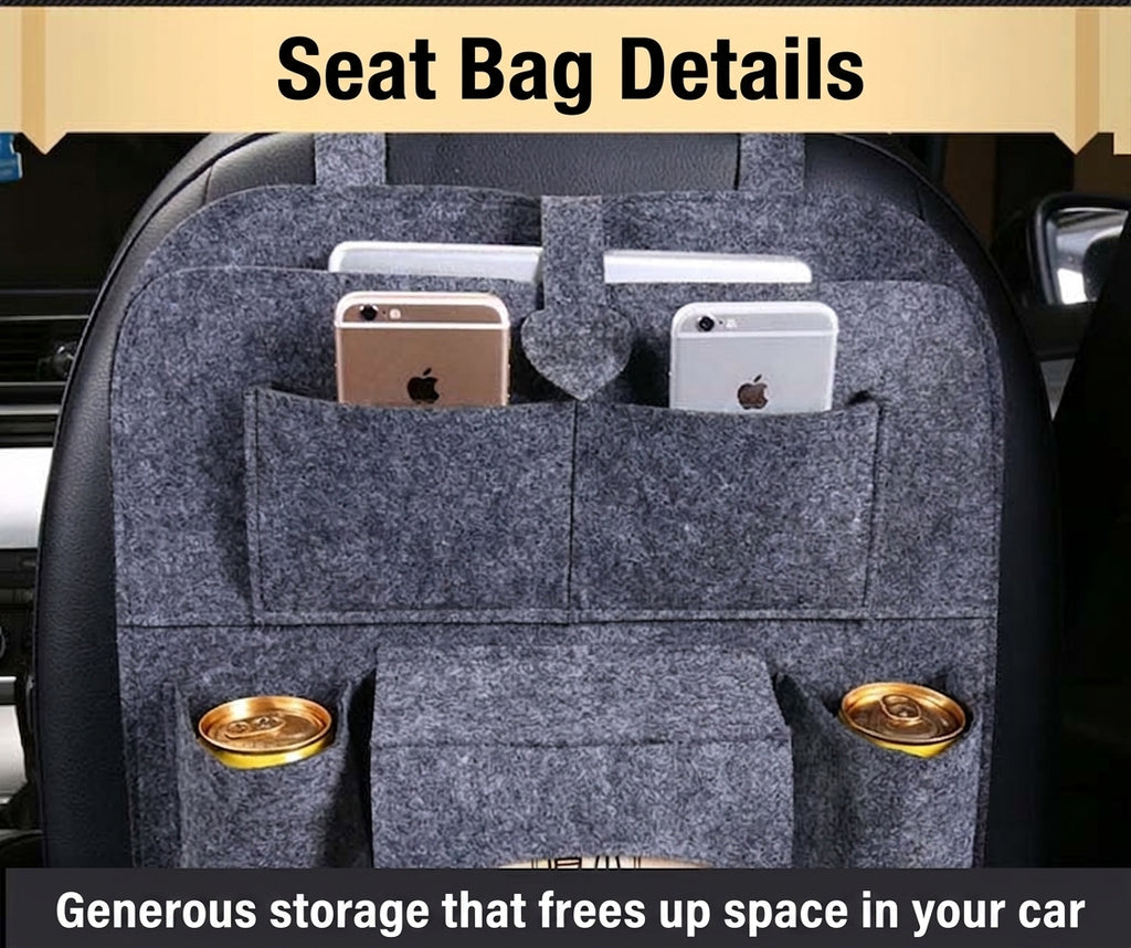 Car accessories car seat back storage bag multi-function back storage bag creative utility car hanging bag storage box