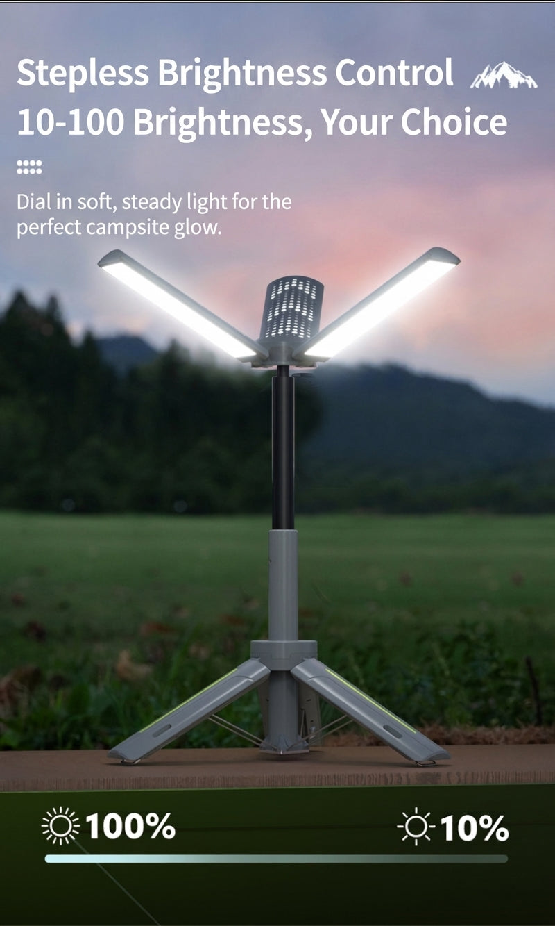Camping Light with Telescopic Stand - Retractable