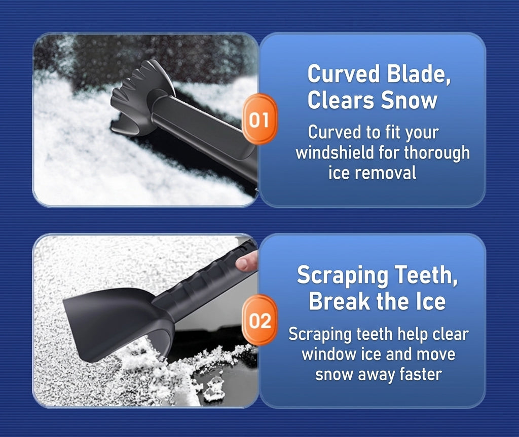 Car Snow Removal Shovel, 5-in-1 Ice Tool