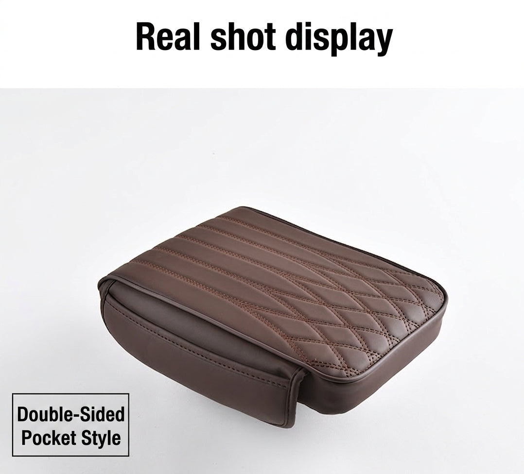 Manufacturer cross-border direct sales of dual-sided pocket-style car armrest box mats, universal hand and center height increasers