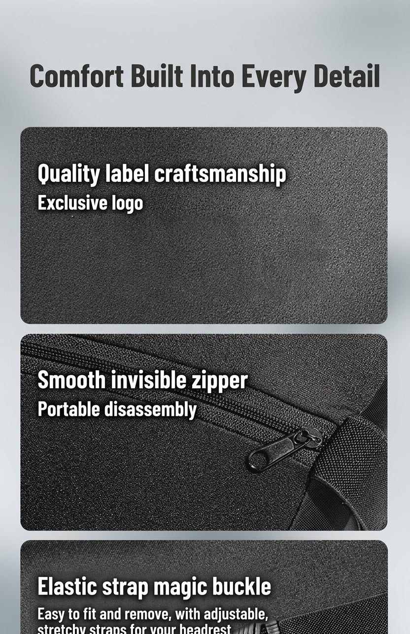 Car neck headrest lumbar rest removable and washable breathable driver's seat waist rest memory foam car artifact headrest in the car