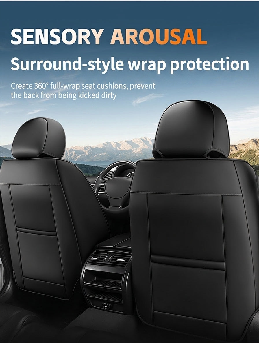 New car seat cushions fully covered, all-season universal seat covers, all five seats, full leather, high-quality seat covers sold directly from the manufacturer