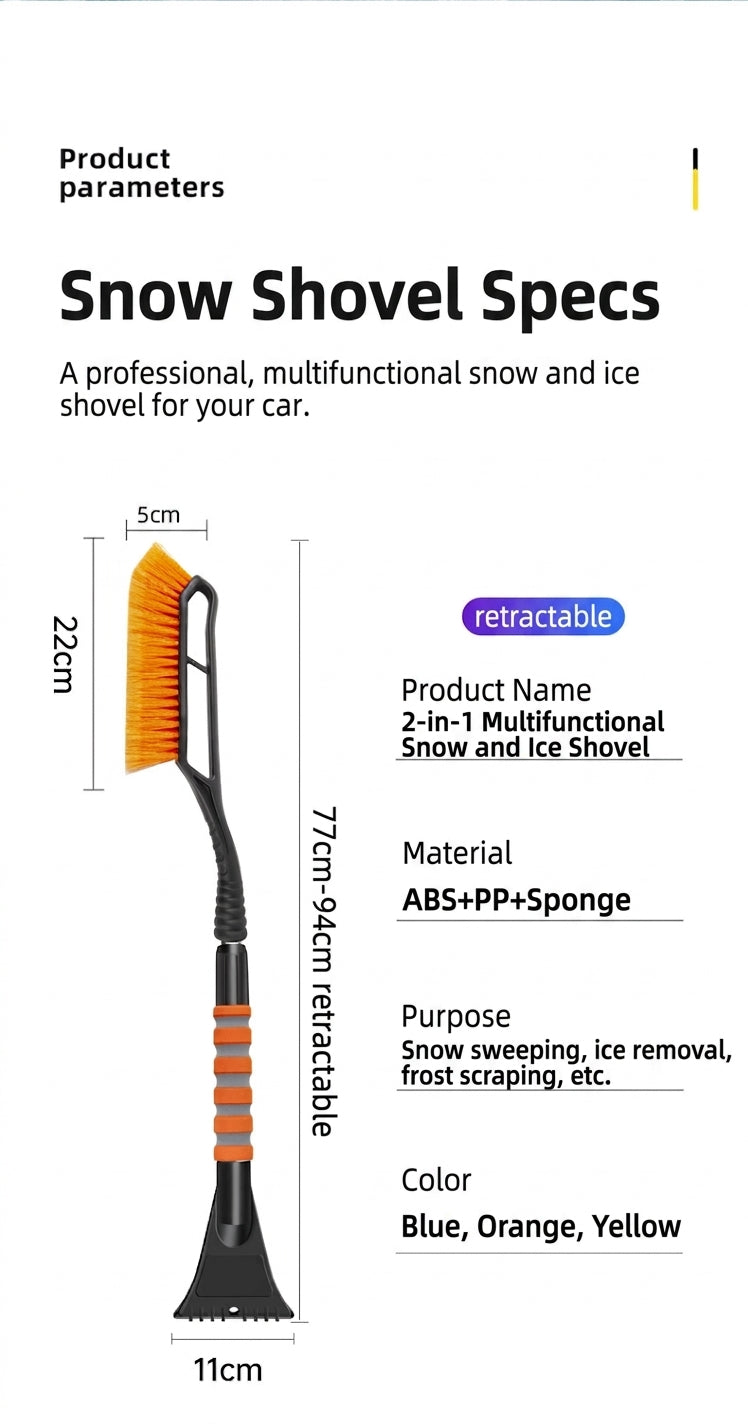 Car Snow Removal Shovel - Multiple Colors
