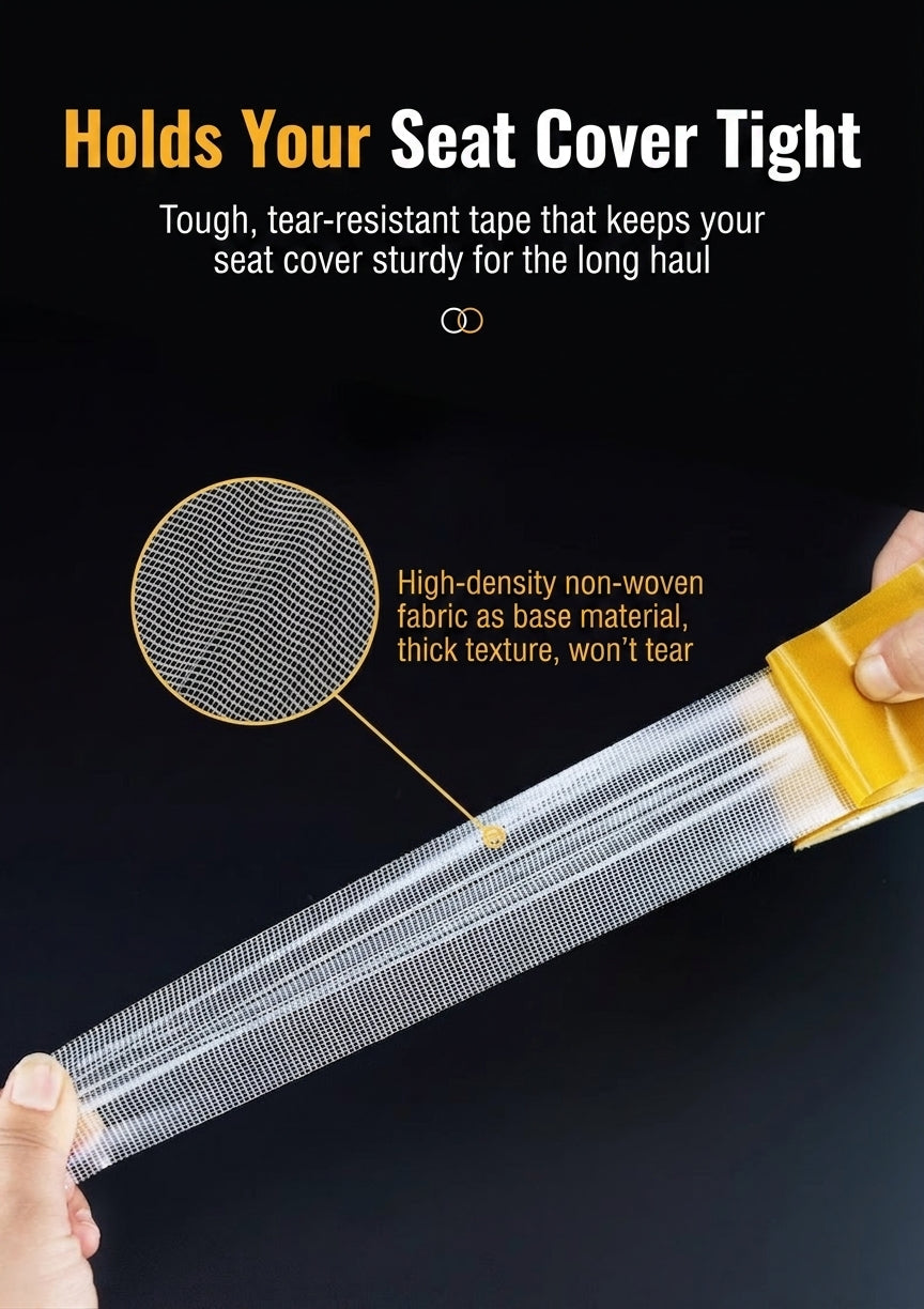 20-meter long cloth-based tape, strong adhesive, non-slip, waterproof carpet mat, fixing tape, no residue, mesh cloth-based double-sided tape