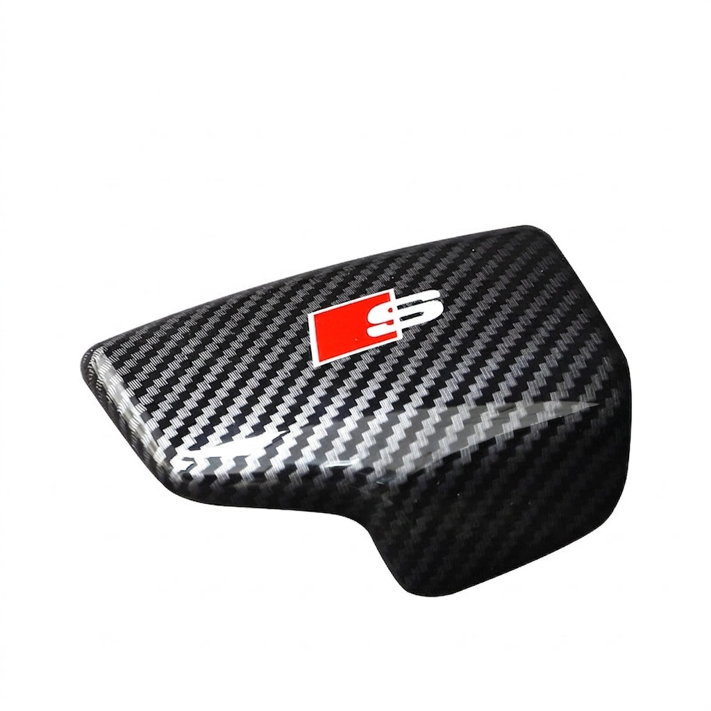 Suitable for Audi A6L A4L Q5LA3Q7Q2L gear shift cover, carbon fiber texture gear lever cover, and automotive interior modification