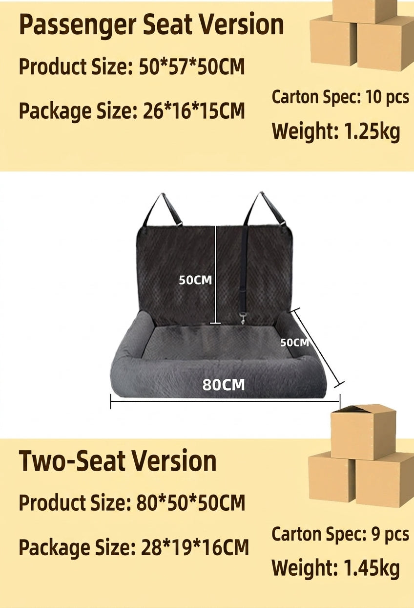 Car kennel puppy car artifact dog car kennel pet car mat front and rear dog out safety seats