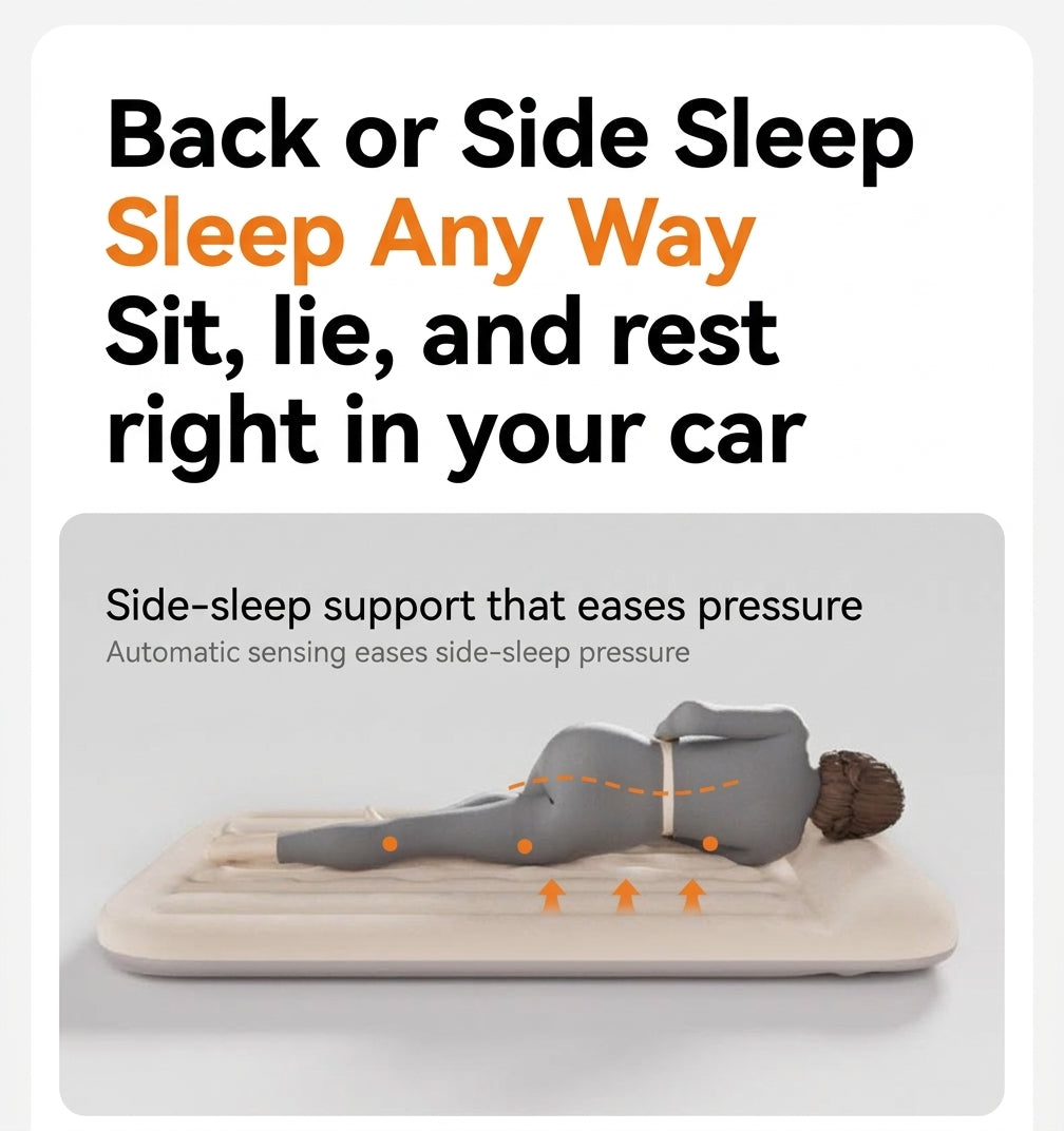 Car rear travel mattress new energy sleeping travel automatic charging and discharging carry leveling to fill the inflatable bed