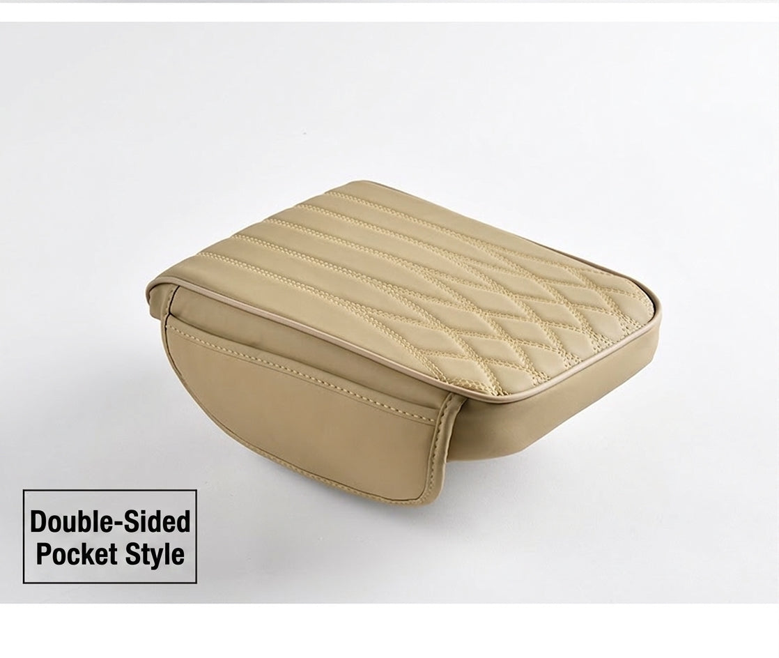 Manufacturer cross-border direct sales of dual-sided pocket-style car armrest box mats, universal hand and center height increasers