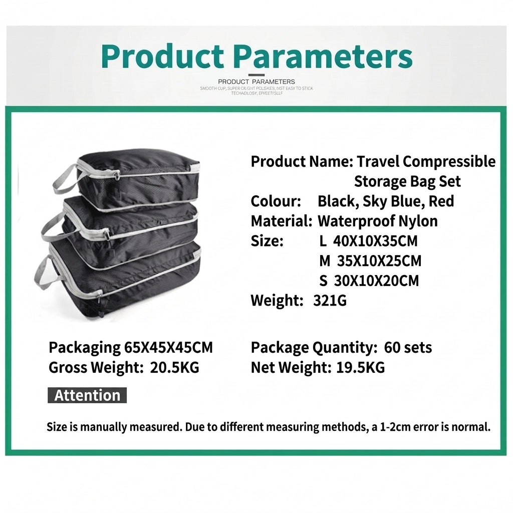 Compression Storage Bag Three-Piece Set