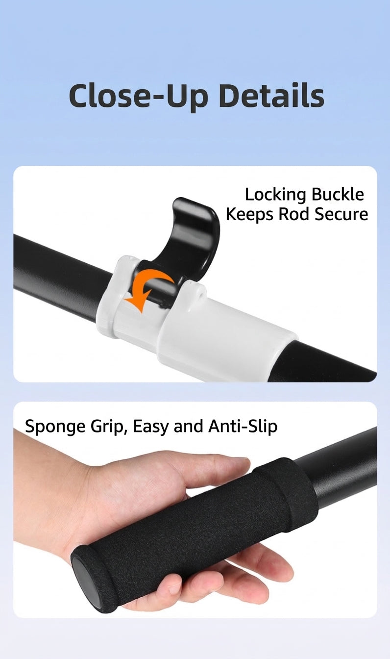 Car Wash Mop with Retractable Bending Rod