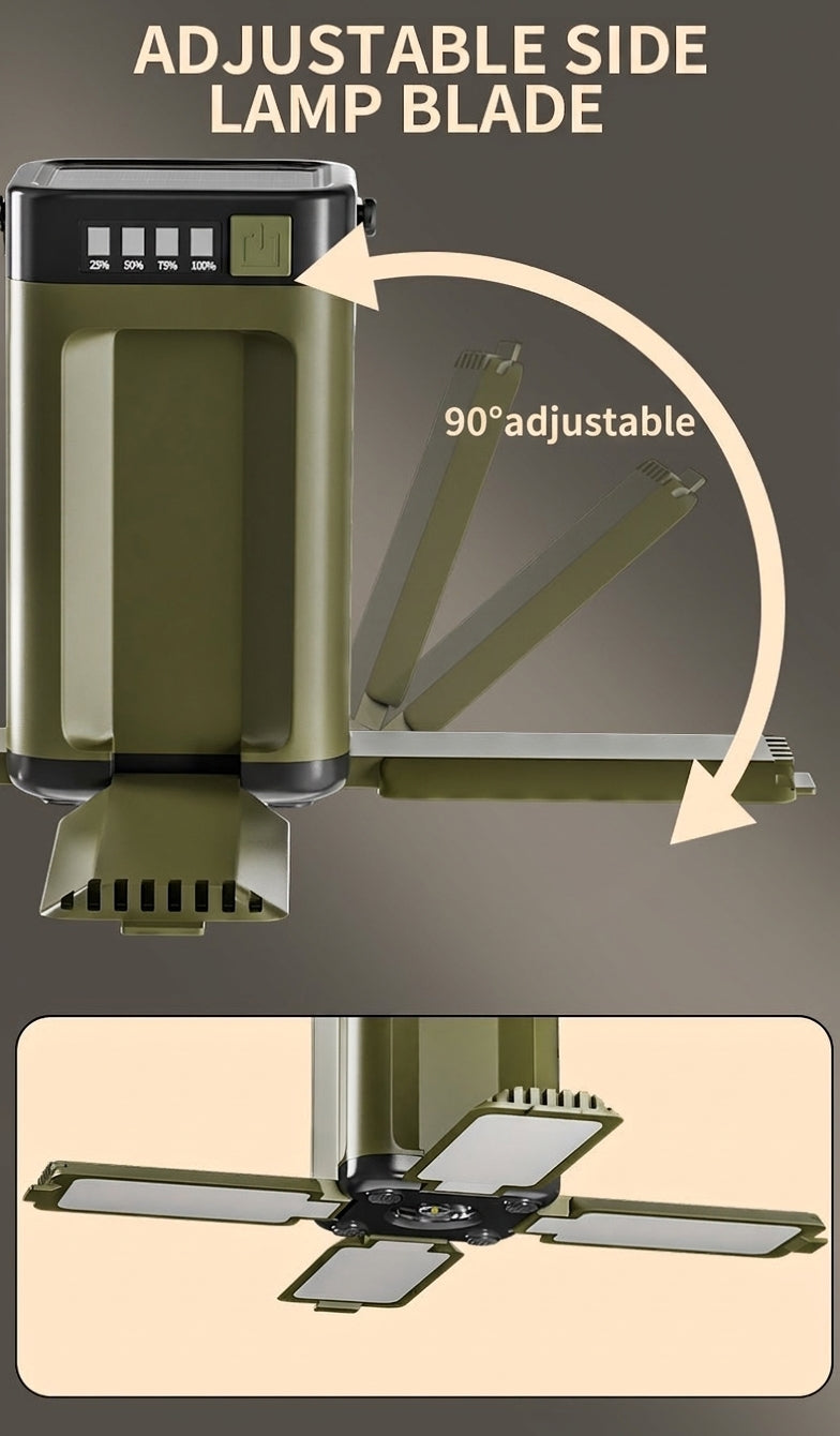 Solar Camping Light with Folding Design