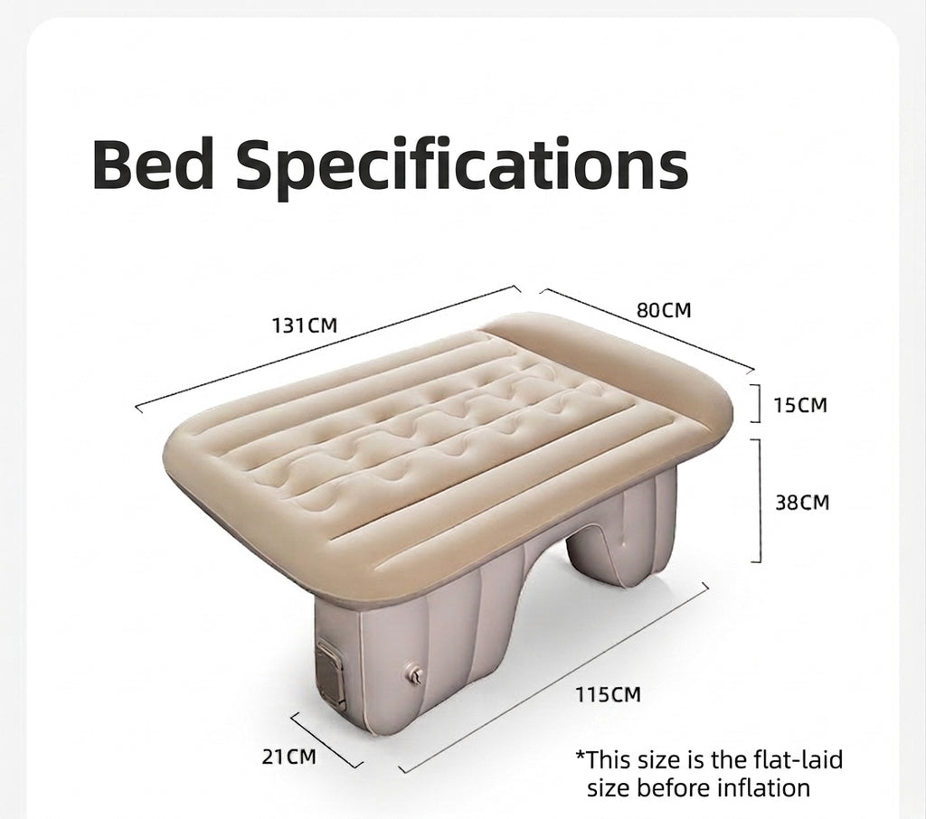 26 New Rear Seat Sleeping Essentials with Leveling Pad for Travel, Outings, Spring Outings, Outdoor Car Inflatable Bed