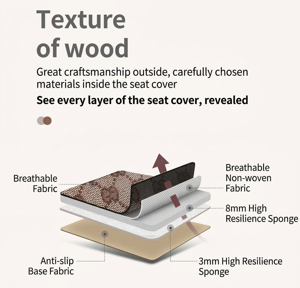 Car seat cushions are fully covered, all-season universal, five-seat small car seat cushions, reinforced waist belts, memory foam, and wholesale car seat cushions