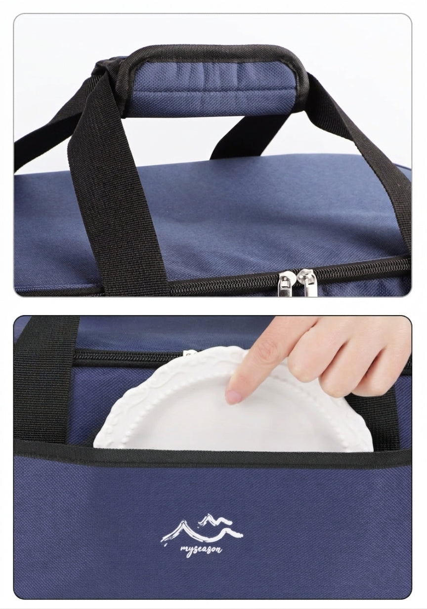 Insulated Cooler Bag, Portable Cold Storage