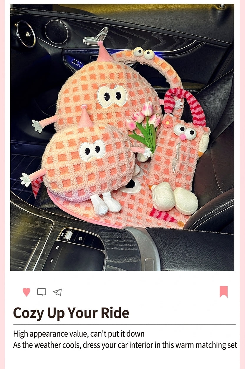Factory custom car tissue box printed processing, hanging sewn label tissue box, car seat back tissue hanging bag