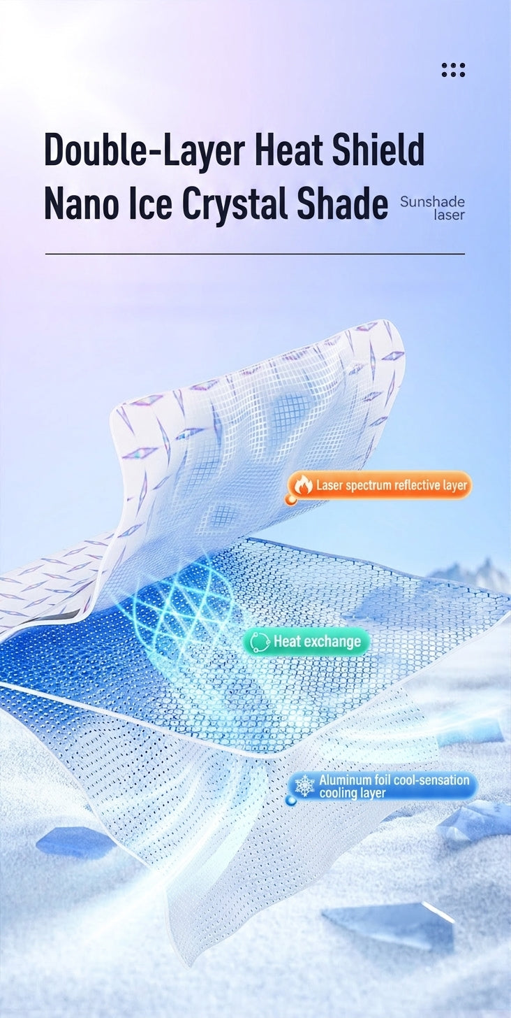 Car sunshade laser type sun protection and heat insulation summer sunshade car front windshield window sun gear