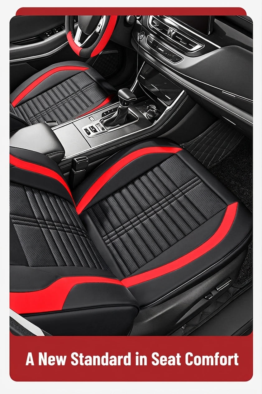 Cross-border car seat cushions with a light luxury, premium feel, all-around car seat cushions, all-season universal, simple, breathable, stain-resistant, and stain-resistant
