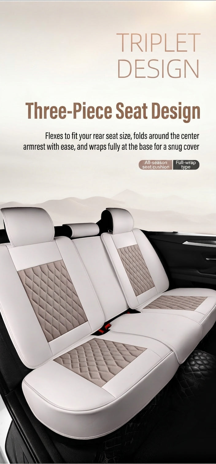 New car seat cushion, all-season universal seat, Nappa leather full-coverage seat cover, small sedan SUV seat cushion manufacturer wholesale