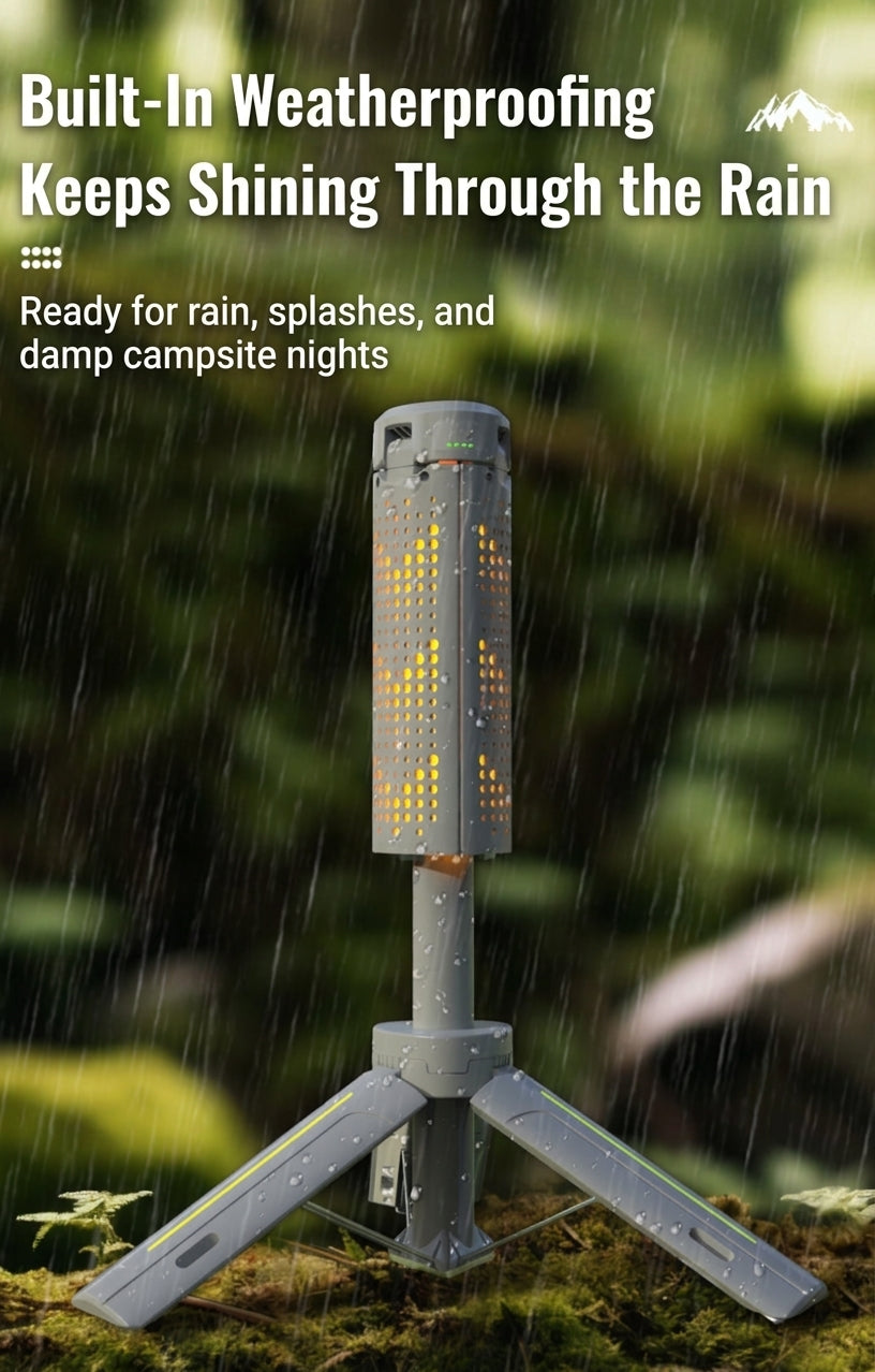 Camping Light with Telescopic Stand - Retractable