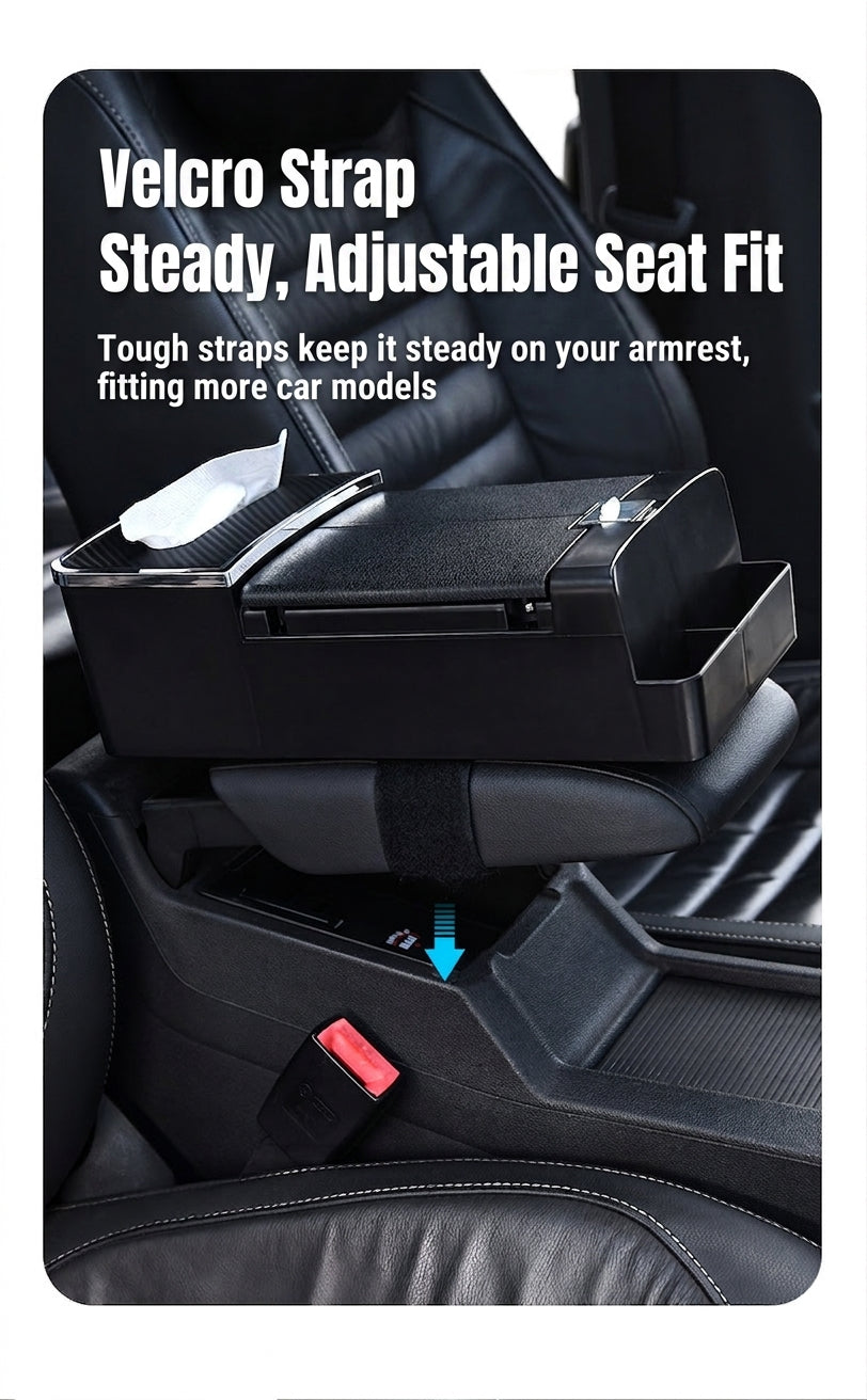 Car tissue box, armrest box, multifunctional water cup holder, storage box, creative and simple car interior sundries storage box