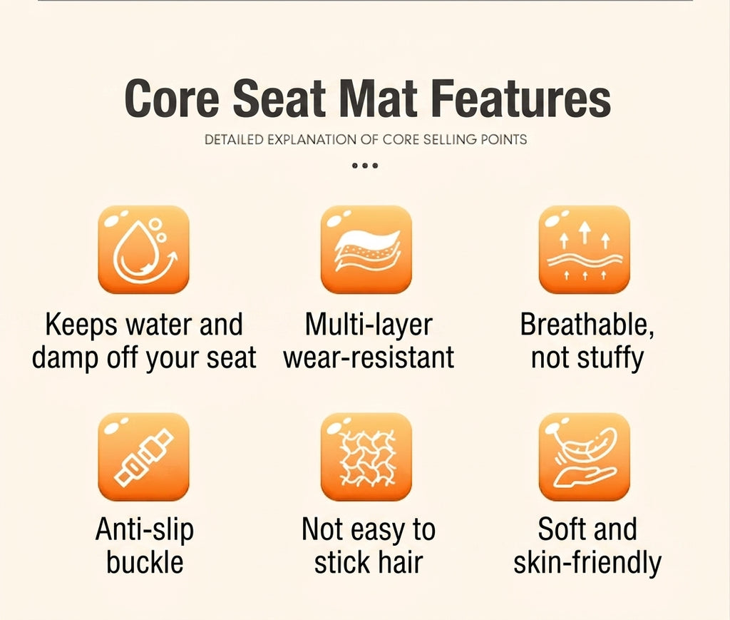 Oxford fabric pet mat, waterproof, dirt-resistant, wear-resistant seat cushion, rear seat mat for cats and dogs, thickened, suitable for car storage, universal