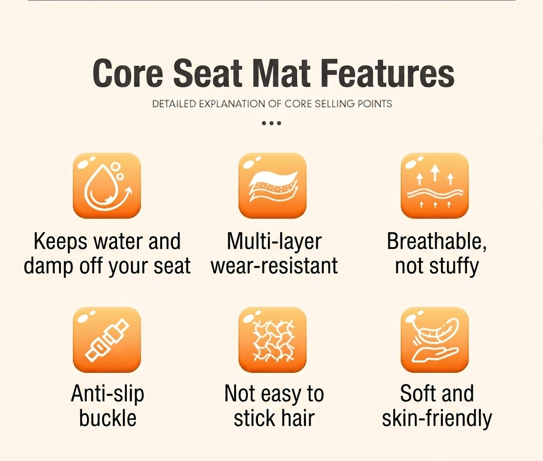 Oxford fabric pet mat, waterproof, dirt-resistant, wear-resistant seat cushion, rear seat mat for cats and dogs, thickened, suitable for car storage, universal