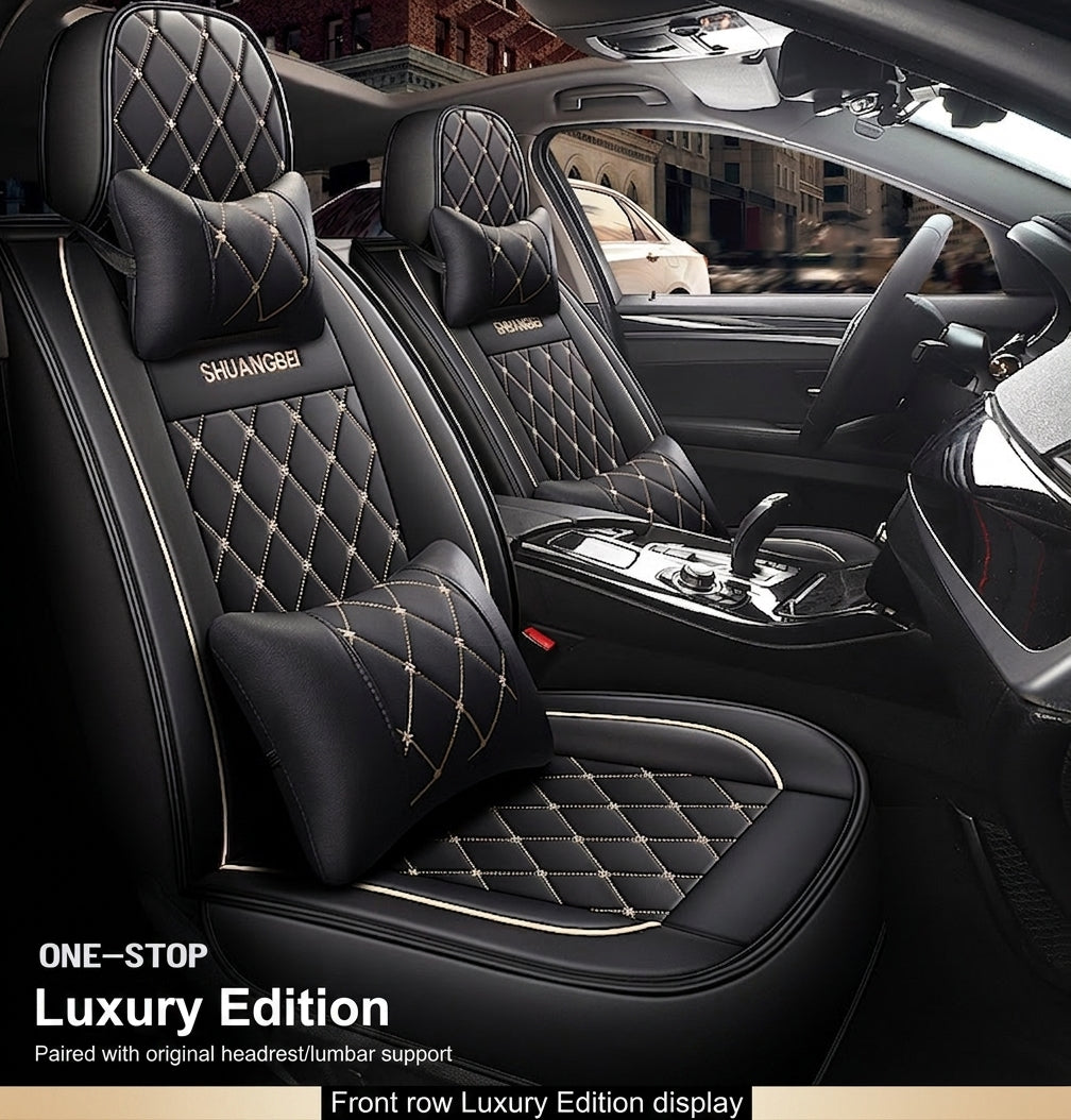 Cross-border new car seat cover, full leather full surrounding, four seasons universal cushion trolley seat cover special manufacturer wholesale