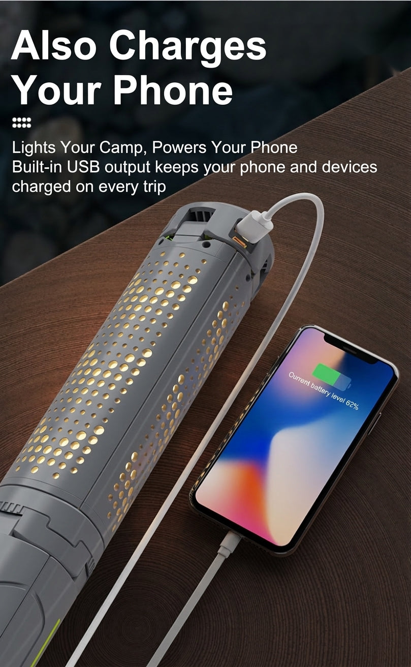 Camping Light with Telescopic Stand - Retractable