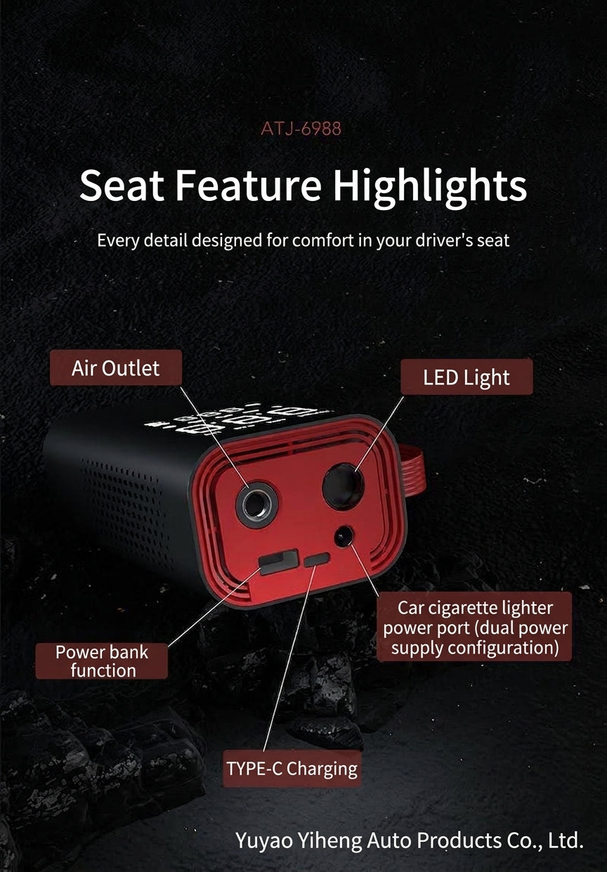 Car Inflator Pump Outdoor Convenient Car Wireless Inflator Pump Digital Tire Pressure Car Tire Electric Pump