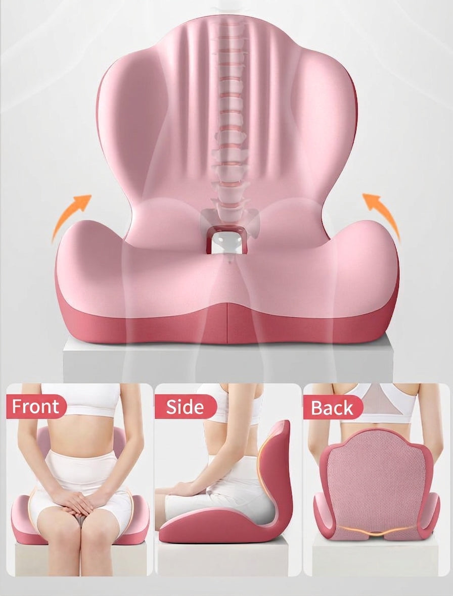 Memory foam lumbar support cushion, office prolonged sitting pressure-relief hip cushion, student chair support lumbar cushion, integrated cushion