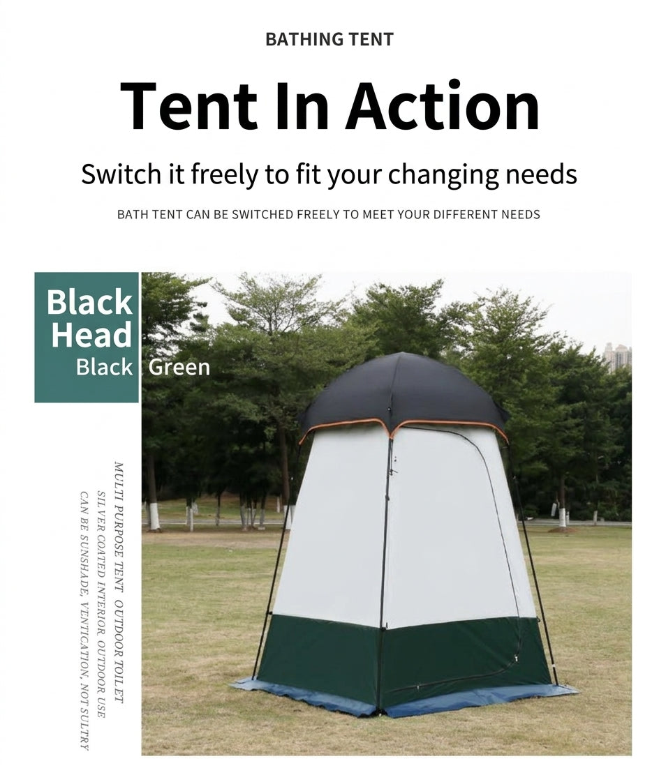 Enlarged and raised outdoor dressing, bathing, tents, camping, beach, fishing tent, model changing mobile toilet tent