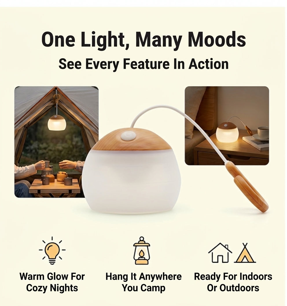 Camping Light Rechargeable LED Tent Lantern