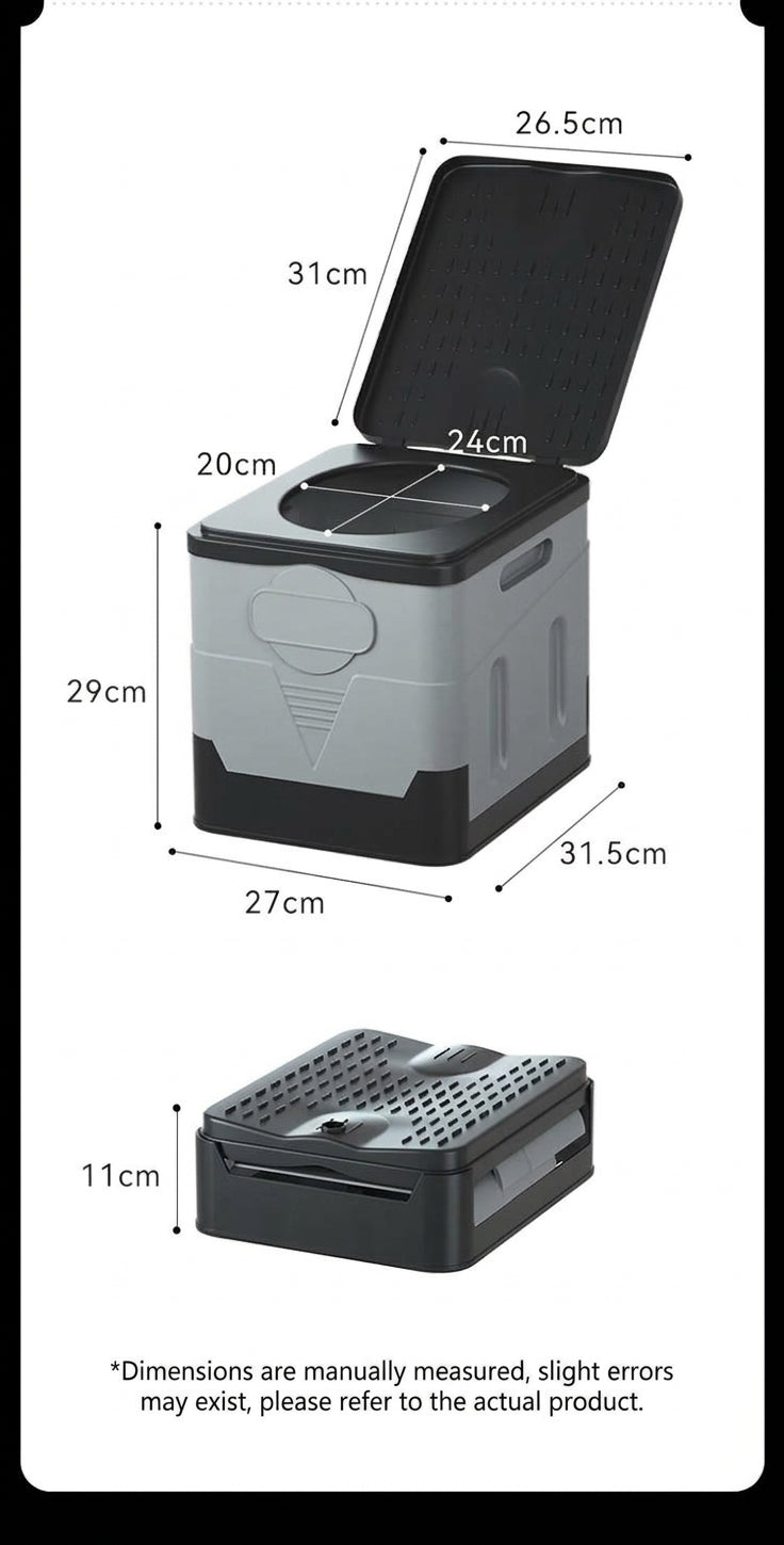 [In Stock Wholesale] Foldable Toilet, Foldable Portable Toilet, Outdoor Camping Van-mounted Toilet, Emergency Toilet