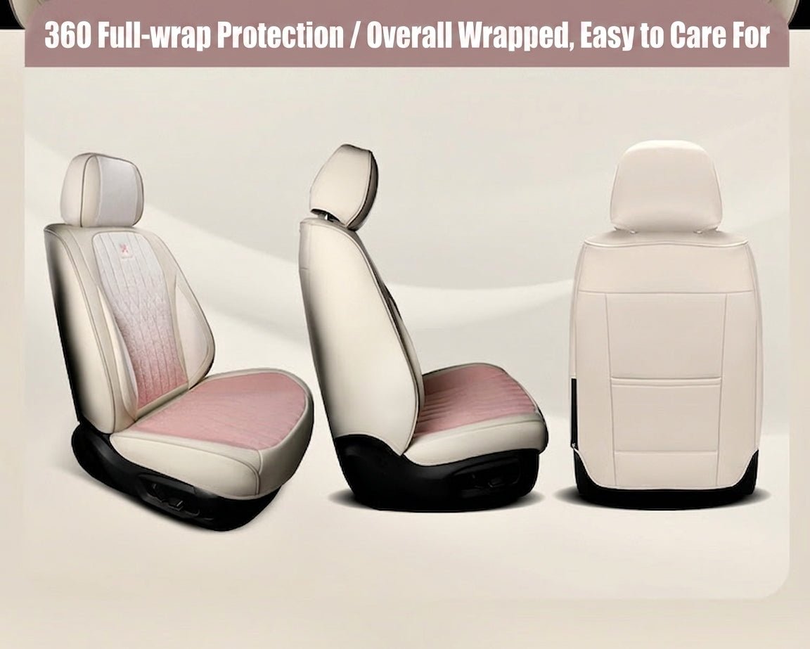 Car seat cushion linen fabric art all-inclusive all-season universal goddess seat cushion 2026 new model interior breathable seat cover wholesale