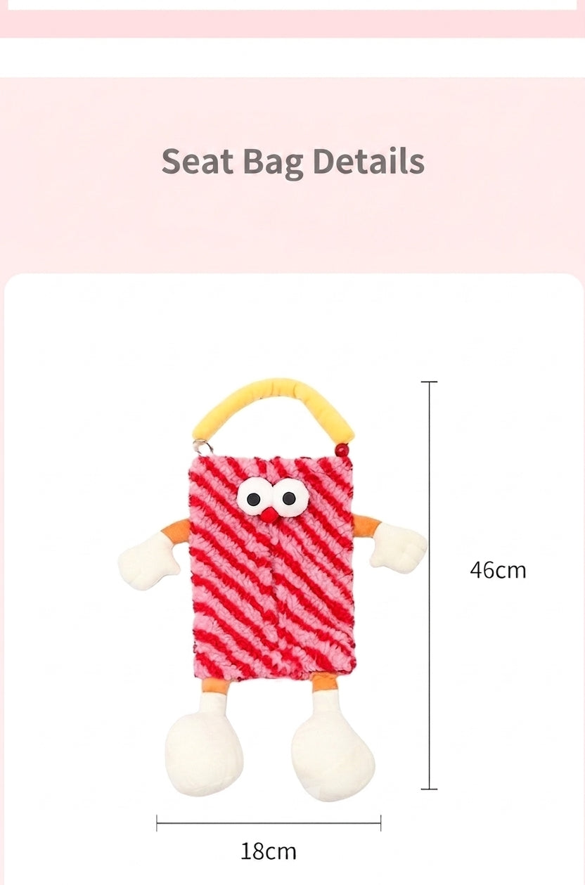 Factory custom car tissue box printed processing, hanging sewn label tissue box, car seat back tissue hanging bag