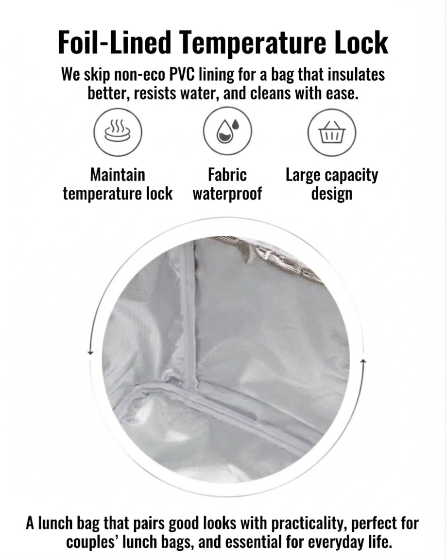 Insulated Lunch Bag, Waterproof Bento Tote