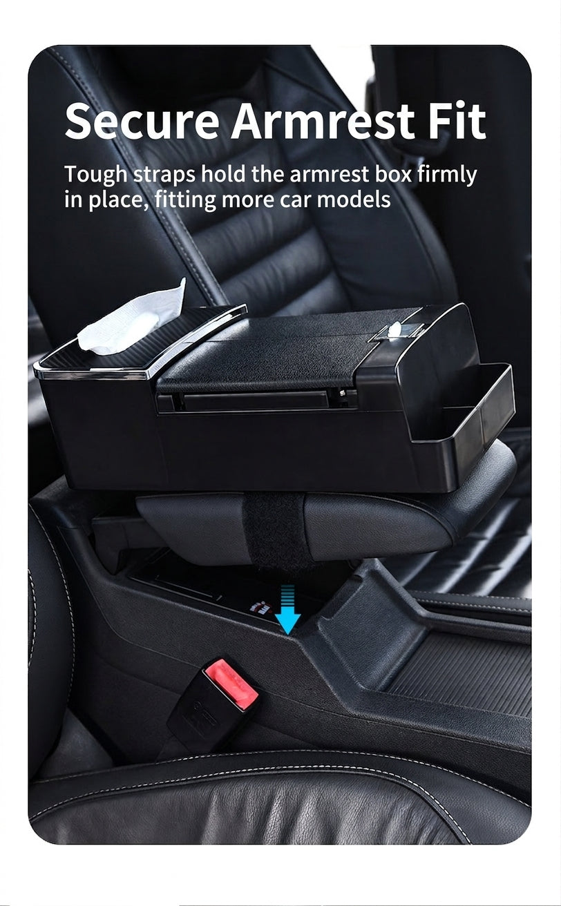 Car tissue box, armrest box, multifunctional water cup holder, storage box, creative and simple car interior sundries storage box