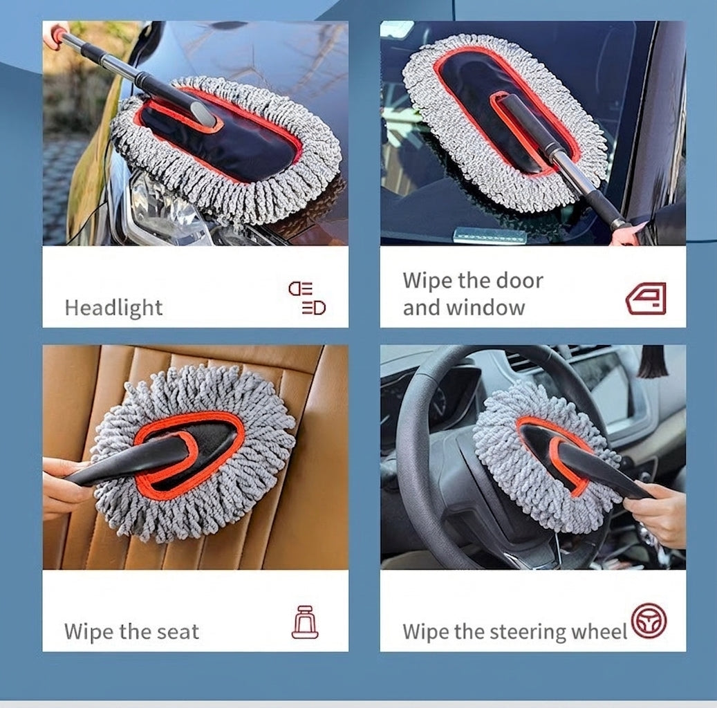 Zhongheng car wash mop car dust duster brush sweeps dust with car wash mop and snow removal tools to wipe cars
