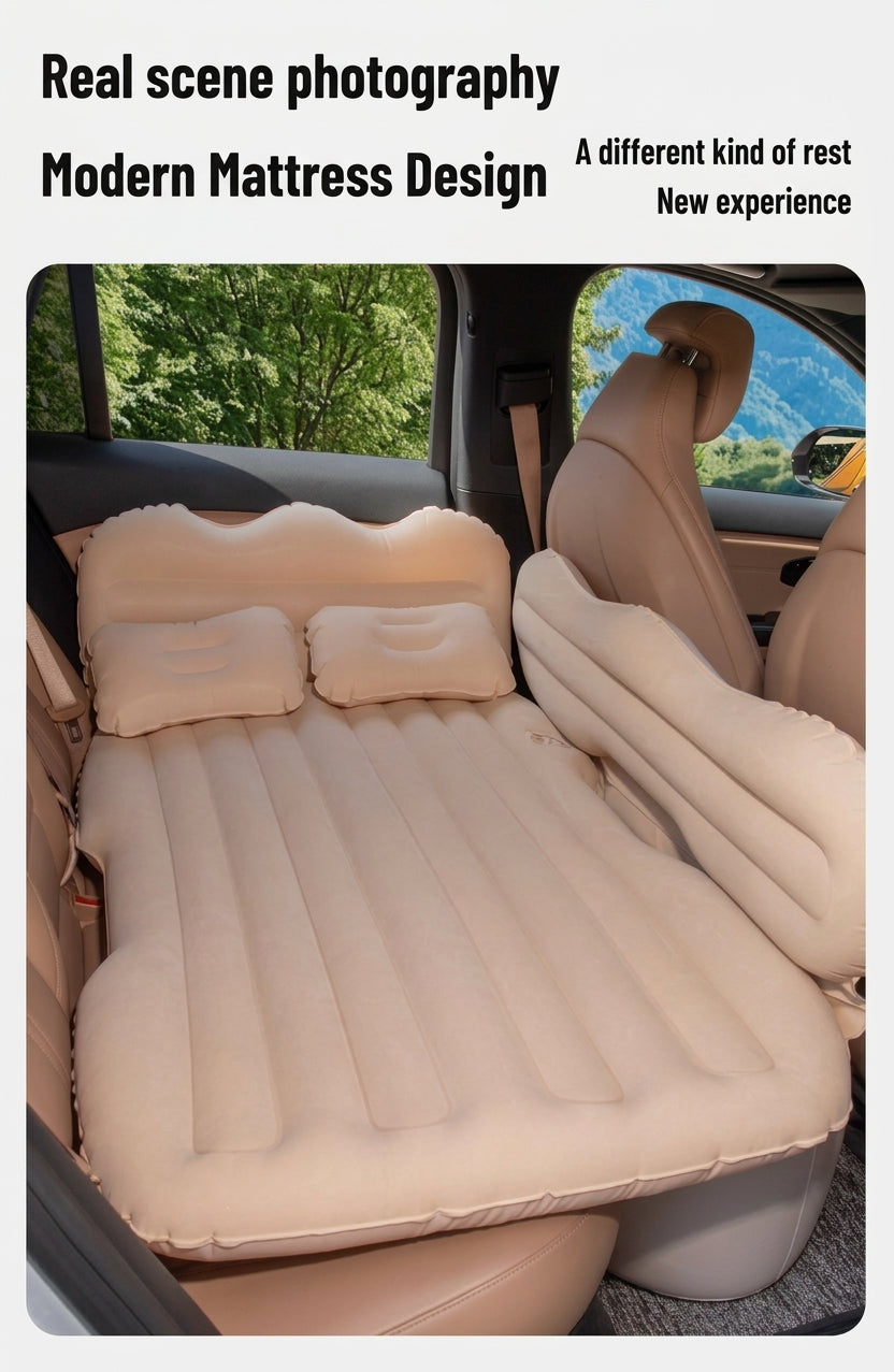 Car inflatable mattress, rear seat sleeping mat, multifunctional travel mattress, thickened inflatable mattress for SUVs and sedans