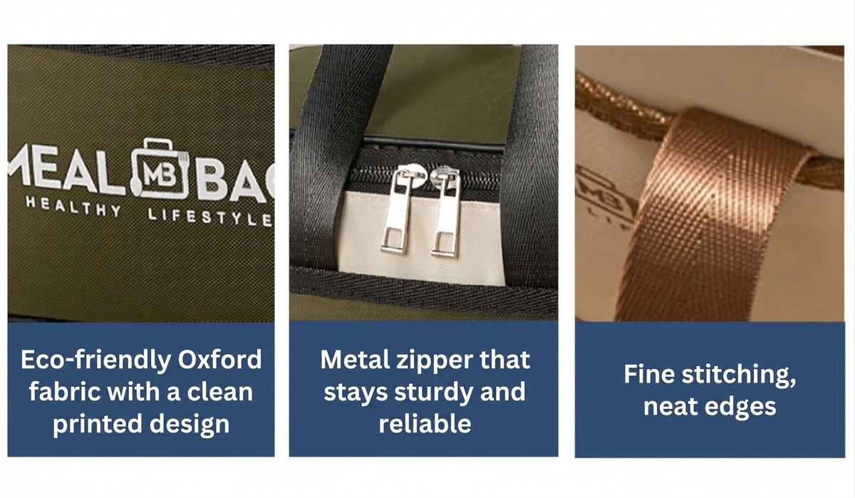 Insulated Lunch Bag, Waterproof Oxford Cloth
