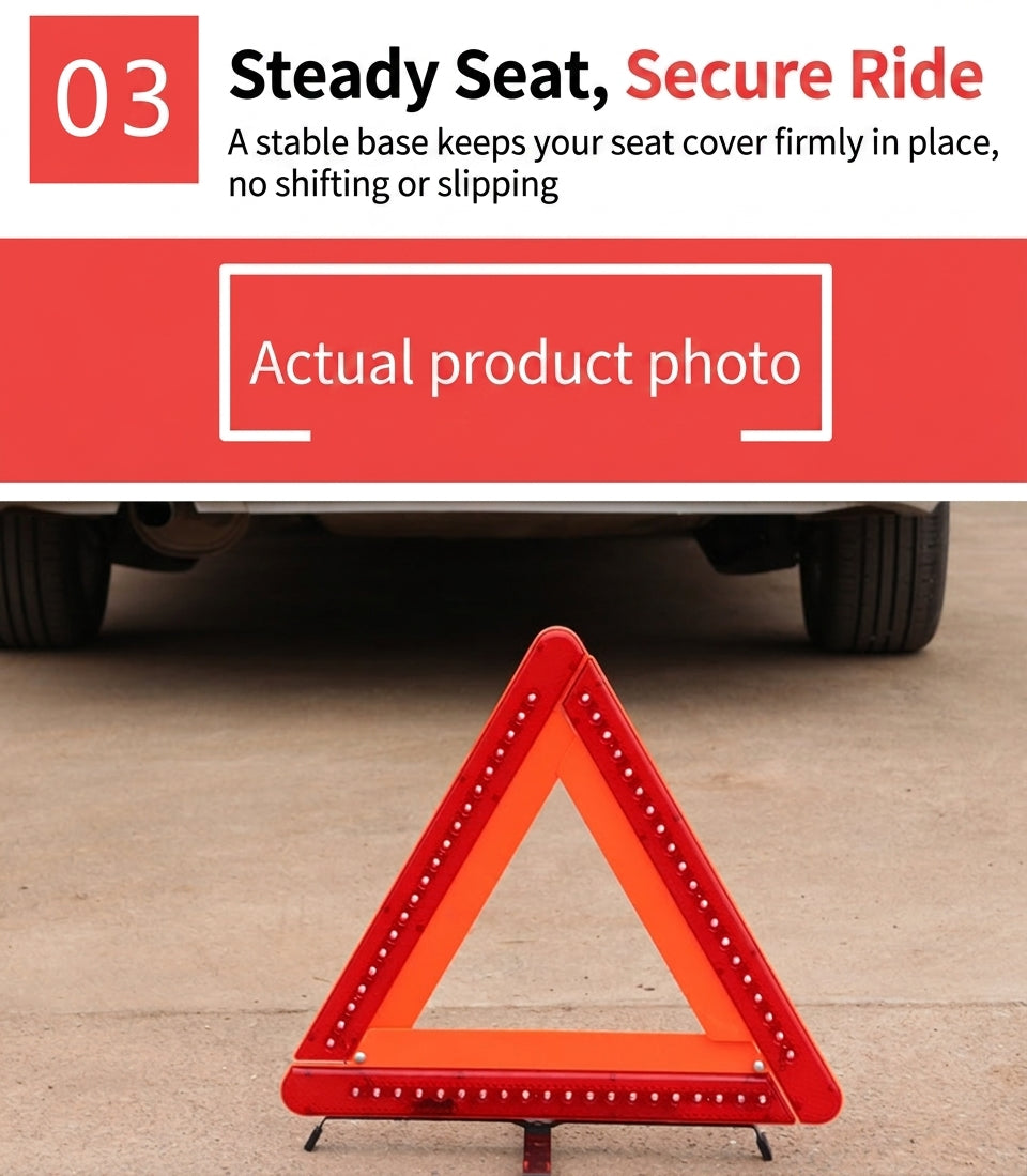 LED lighted tripod automotive safety triangle cross-border dedicated for rear-end collision prevention vehicle-mounted emergency bracket