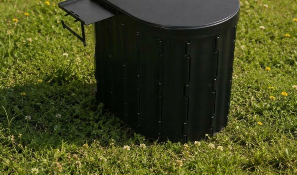 2025 New Model Raised Outdoor Folding Toilet with Lid Portable Car Mobile Toilet Travel Camping Toilet