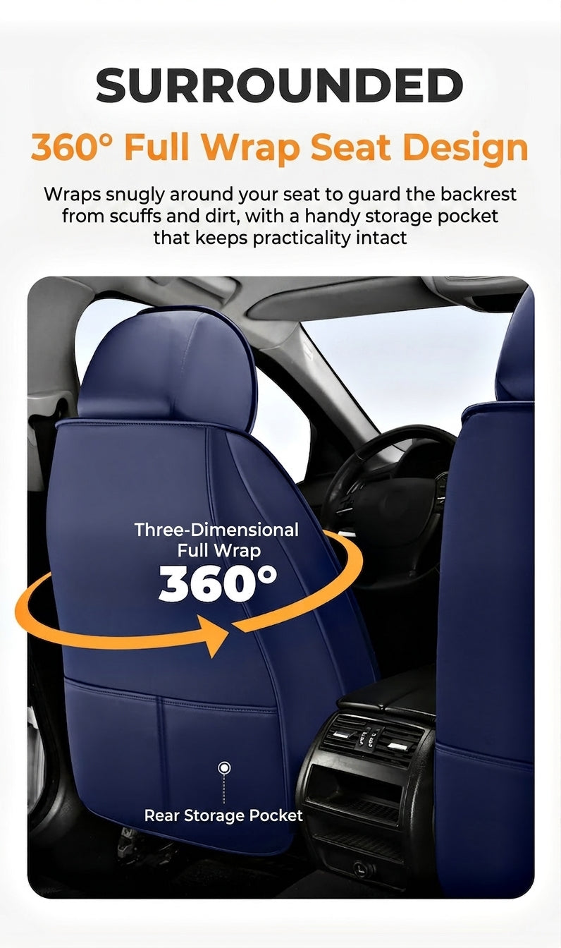 The 2025 new lumbar Napa leather ice silk car seat cushion is suitable for all seasons