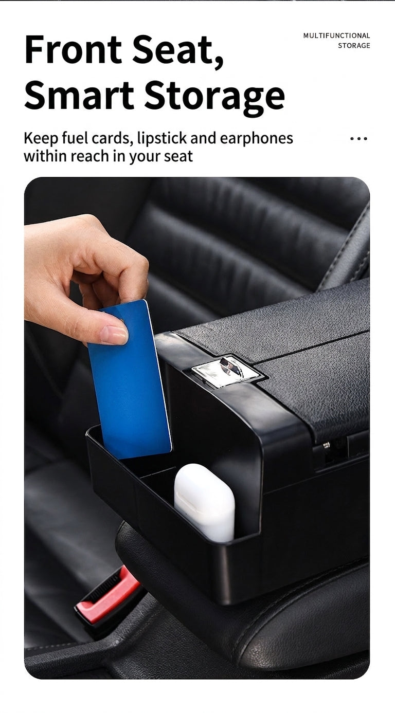 Car tissue box, armrest box, multifunctional water cup holder, storage box, creative and simple car interior sundries storage box