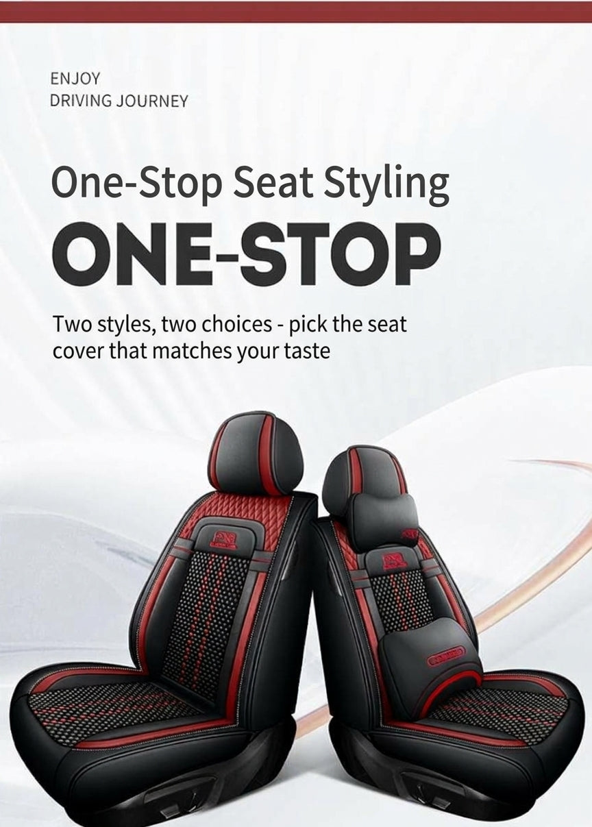 Car seat cushion new all-enclosed special seat cover four seasons universal leather seat cover summer ice silk cartoon seat cushion cover